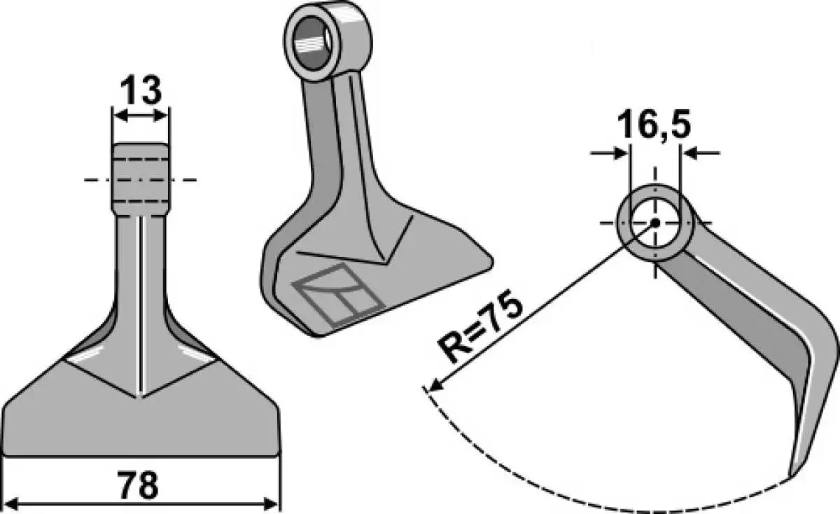 Hammerschlegel 78x13mm
